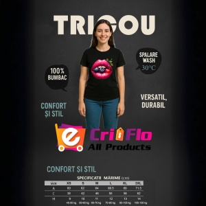 Tricou Buze femeie afine si cirese, Lip gloss, Copii | Dama - Img 13