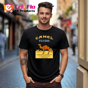 Tricou Camel filters tigari retro pe fundal negru design clasic, Copii | Dama | Barbat , tricou negru - Img 11