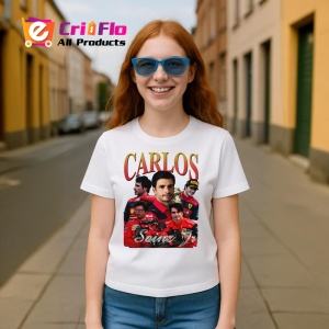Tricou Carlos Sainz Imagine Echipa Ferrari Formula 1, Copii | Dama | Barbat - Img 8