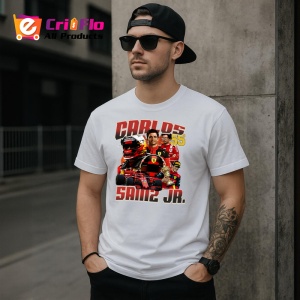 Tricou Carlos Sainz Junior Colaj Formula 1 Imagine Dinamica, Copii | Dama | Barbat - Img 5