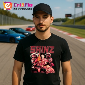 Tricou Carlos Sainz Poster Desen Formula 1 Masina Rosie, Copii | Dama | Barbat - Img 8