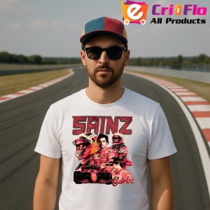 Tricou Carlos Sainz Poster Desen Formula 1 Masina Rosie, Copii | Dama | Barbat - Img 4