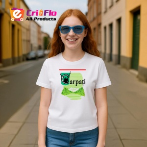 Tricou carpati tigari romanesti ambalaj vintage cu cerb, Copii | Dama | Barbat - Img 8