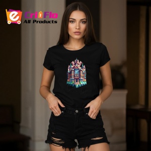 Tricou Casa Geometrica Colorata, Copii | Dama | Barbat, culoare negru - Img 10