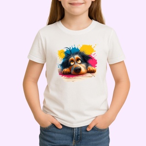 Tricou Catel si pete de culoare - Copii | Dama | Barbat