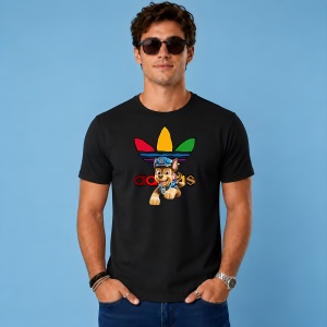 Tricou Catelus Patrula Urban Street Art Logo Colorat, din bumbac 100%, tricou negru, Copii | Dama | Barbat - Img 2