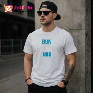 Tricou Cel Mai Bun Si Iubit Nas, din bumbac 100%, tricou alb, Dama | Barbat - Img 2