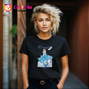 Tricou Cenusareasa printesa fermecatoare intr o lume de poveste Disney, Copii | Dama | Barbat , tricou negru - Img 8