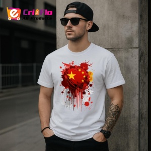 Tricou China Steag Splash Art, Copii | Dama | Barbat - Img 4