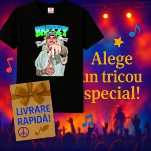 Tricou Chris Brown - Green Point, muzica Hip-Hop / Trap, Dama | Barbat | Copii, Culoare Negru - Img 7