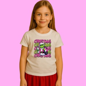 Tricou Christmas Grinch 2, din bumbac 100%, tricou alb, Copii | Dama | Barbat