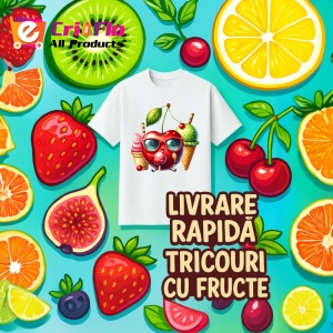 Tricou Cireasa de vara amuzanta inghetata, Fructe, Copii | Dama - Img 12