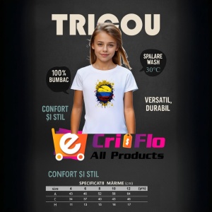 Tricou Colombia Steag Splash Art, Copii | Dama | Barbat - Img 8