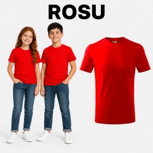 Tricou Copii Basic Malfini – 100% Bumbac, Mânecă Scurtă, 33 Culori pentru Fete și Băieți, Calitate Premium - Img 33