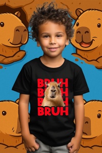 Tricou copii Capybara - BRUH - Img 1