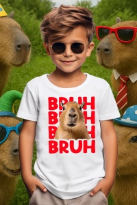 Tricou copii Capybara - BRUH - Img 3