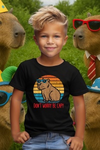 Tricou copii Capybara - Don’t worry be capy 2 - Img 5