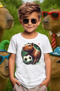 Tricou copii Capybara - Football star
