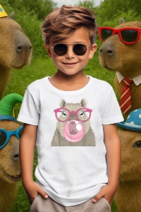 Tricou copii Capybara - Guma de mestecat - Img 3