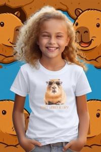 Tricou copii Capybara - Nu iti fa griji