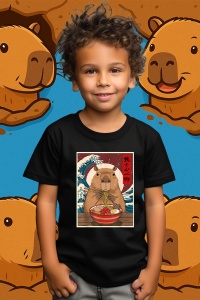 Tricou copii Capybara - Ramen japonez - Img 2