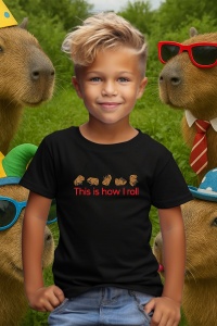 Tricou copii Capybara - This is how I roll - Img 5