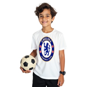 Tricou copii Chelsea FC din bumbac 100% - Img 2