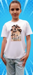 Tricou copii cu formatia BAEKHYUN EXO 2 , din bumbac 100% - Img 7