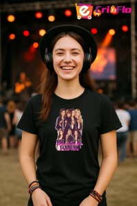 Tricou copii cu formatia blackpink 7 , din bumbac 100%