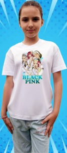 Tricou copii cu formatia BLACKPINK 8 , din bumbac 100%