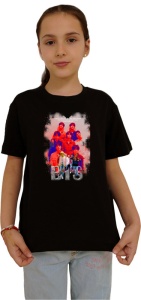 Tricou copii cu formatia BTS 3 , din bumbac 100% - Img 2