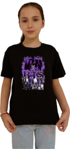 Tricou copii cu formatia BTS 8 , din bumbac 100% - Img 2