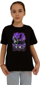 Tricou copii cu formatia BTS , din bumbac 100% - Img 2