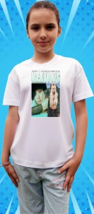 Tricou copii cu formatia CHAEYOUNG 2 , din bumbac 100% - Img 7