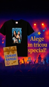 Tricou copii cu formatia CHAEYOUNG 3 , din bumbac 100% - Img 6
