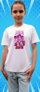 Tricou copii cu formatia JIMIN , din bumbac 100% - Img 7