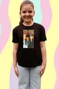 Tricou copii cu formatia JIN , din bumbac 100% - Img 4