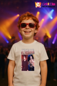 Tricou copii cu formatia JUNGKOOK 6 , din bumbac 100% - Img 9