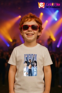 Tricou copii cu formatia JUNGKOOK , din bumbac 100% - Img 9