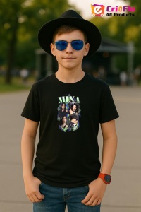 Tricou copii cu formatia MINA TWICE , din bumbac 100% - Img 6