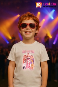 Tricou copii cu formatia PARK CHAEYOUNG ROSE , din bumbac 100% - Img 9