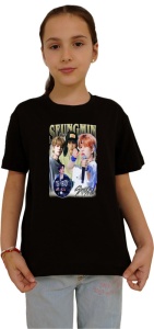 Tricou copii cu formatia SEUNGMIN , din bumbac 100% - Img 2
