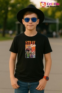 Tricou copii cu formatia STRAV KIDS , din bumbac 100% - Img 5