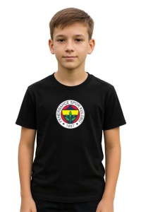 Tricou copii cu logo stema Fenerbahçe Turcia, din bumbac 100% - Img 2