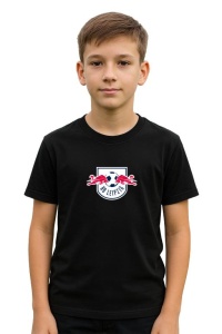 Tricou copii cu logo stema RB Leipzig Germania, din bumbac 100% - Img 2