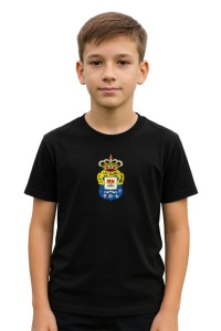 Tricou copii cu logo stema UD Las Palmas Spania, din bumbac 100% - Img 2