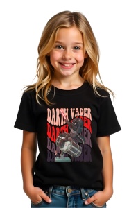 Tricou Copii din bumbac 100%, personalizat cu personajul Darth Vander