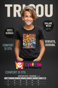 Tricou Copii din bumbac 100%, personalizat cu personajul Star Wars - Img 9
