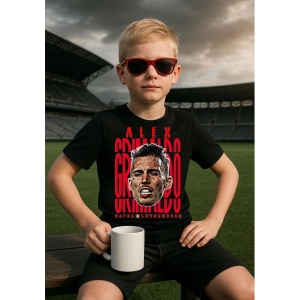 Tricou Copii din bumbac cu fotbalistul Alejandro Grimaldo Garcia-Bayer 04 Leverkusen - Img 3