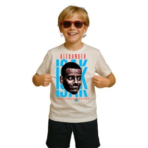 Tricou Copii din bumbac cu fotbalistul Alexander Isak-Newcastle United - Img 2